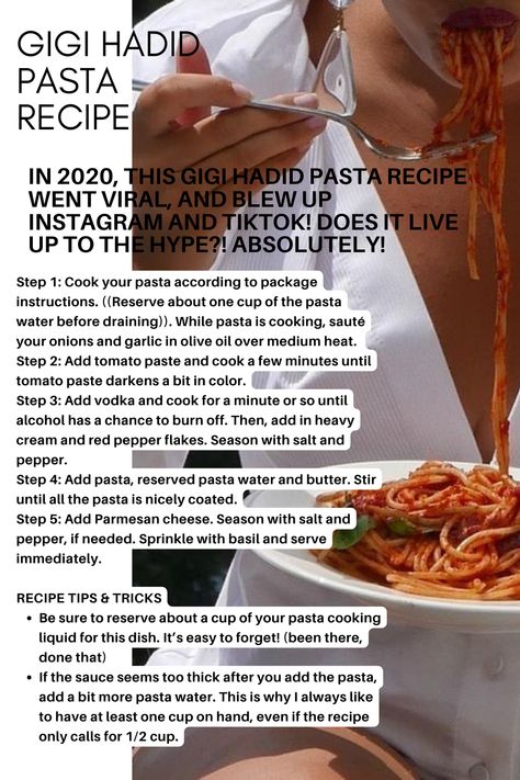 how to make pasta, gigi hadid, healthy, Let’s learn how to make the Gigi Hadid Pasta at home, recipe, make it at home, lunch, dinner, what to cook Pasta Gigi Hadid, Hadid Pasta Recipe, Gigi Hadid Pasta Recipe, Gigi Hadid Pasta, Hadid Pasta, Pasta At Home, Pasta Gigi, Make Pasta, Pasta Recipe