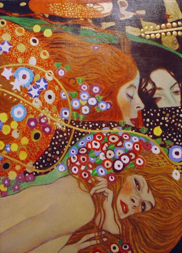 Gustav Klimt (July 14, 1862 – February 6, 1918) was an Austrian symbolist painter and one of the most prominent members of the Vienna Secession movement. Klimt is noted for his paintings, murals, sketches, and other objets d'art. Klimt's primary subject was the female body; his works are marked by a frank eroticism. Art And Illustration, Art Klimt, Art Amour, Gustav Klimt Art, Klimt Art, Klimt Paintings, Art Et Illustration, The Kiss, Art For Art Sake