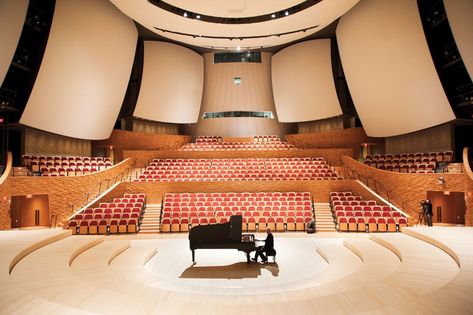 Stanford University, Bing Concert Hall - ennead Cultural Architecture, Stanford California, Auditorium Design, Conference Hall, Plafond Design, Hall Interior, Design 101, Architecture Awards, Hall Design