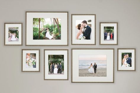 Photo Gift Ideas For Friends, Wedding Gallery Wall, Wedding Photo Wall Display, Blank Photo Frame, Wedding Picture Walls, Picture Display Wall, Wedding Photo Walls, Wedding Photo Collage, Photo Wall Display