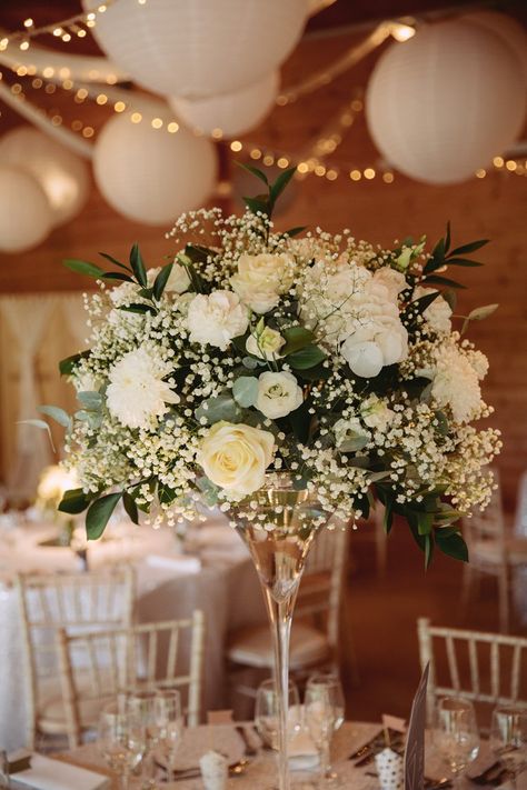 Baby's Breath, Tall Floral Arrangements, Table Centerpiece Flower, Tall Wedding Centerpieces, Babies Breath, Wedding Floral Centerpieces, Tall Centerpieces, Flowers Arrangements, Spring Wedding Flowers