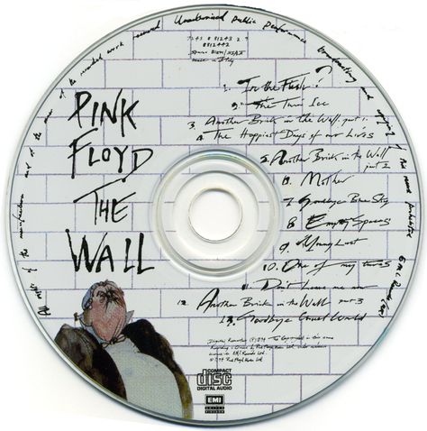 The Wall Pink Floyd, Pink Floyd Cd, Pink Floyd Albums, Pink Floyd Wall, Concept Album, Lp Cover, Cd Cover, Music Record, The Wall