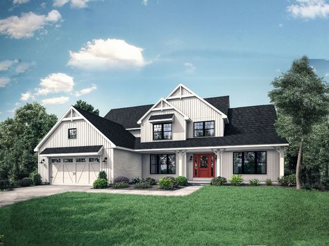 Covington Floor Plan: Two-Story Master Down Home - Wayne Homes Ranch To Two Story Remodel, Floor Plan Ranch, Split Level Home Designs, Wayne Homes, House Under Construction, Floor Plans Ranch, Farmhouse Floor Plans, Garage Remodel, Barndominium Floor Plans