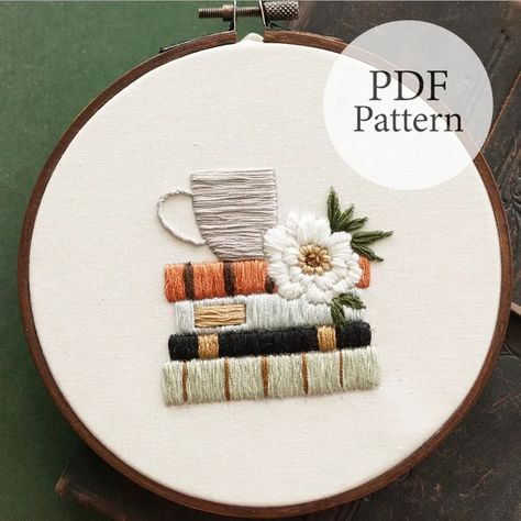 Coffee, Hand Embroidery, Embroidery Patterns, Embroidery, Beginner Embroidery, Hand Embroidery Patterns, Embroidery Pattern, Pdf Pattern, United States