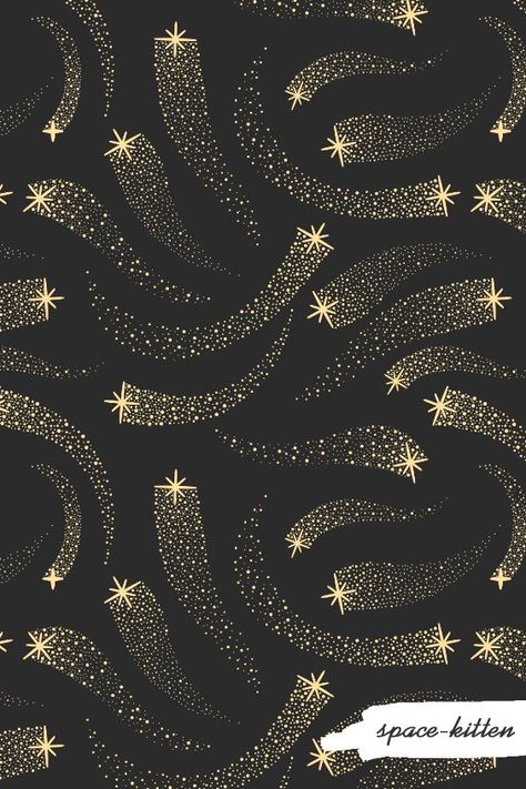 Magical stars seamless pattern. Celestial Fabric Pattern, Cute Star Design, Christmas Star Graphic Design, Stars Seamless Pattern, Star Pattern Illustration, Star Fabric Pattern, Space Pattern Design, Christmas Stars Drawing, Space Pattern Illustration