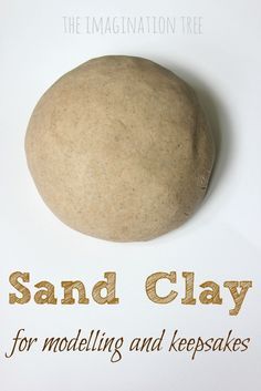 Sand Clay Recipe and Handprint Keepsakes - The Imagination Tree Sand Clay Recipe, Sand Dough, Diy Keramik, Sand Clay, Clay Recipe, Diy Fimo, Imagination Tree, Homemade Clay, Diy Air Dry Clay