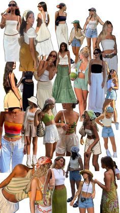 Hawaii Outfit Inspiration, Lake Vacation Outfits, Mexico Vacation Outfits Cancun, Summer In Europe Outfits, Cali Outfits, Greece Summer Outfits, Hawaiian Party Outfit, Summer Vacation Outfit Ideas, Italy Summer Outfits