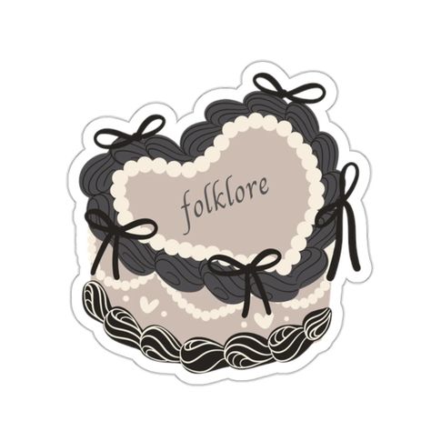 𝑓𝑜𝑙𝑘𝑙𝑜𝑟𝑒 🧚🏻 Which song in folklore is your fav? Link to store in bio :) #taylorswift #taylorsversion #folklore #cardigan #exile #thisismetrying #august #invisiblestring #cute #stickers #coquette #cakedesign #cake Taylor Swift, Folklore Cake, Folklore Stickers, Folklore Cardigan, Cake Sticker, Kindle Stickers, Taylor Swift Folklore, Cute Stickers, Cake Design