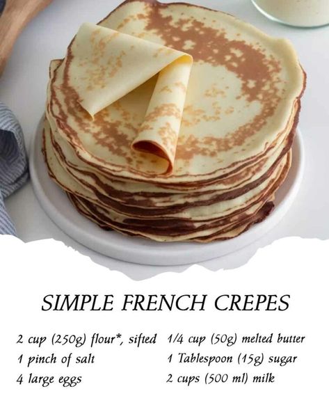 Search Results for “Simple French Crepes” French Crepes Recipe, Crapes Recipe, Best Crepe Recipe, French Crepe Recipe, Crepe Ingredients, Easy Crepe Recipe, Crepes Filling, Crepes Recipe, Diy Easy Recipes