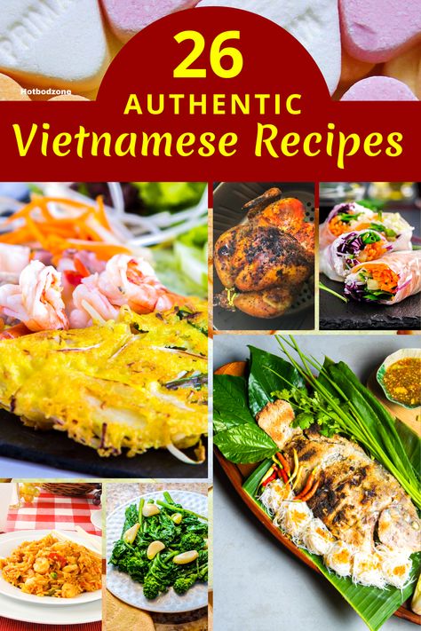 Vietnamese Authentic Recipes and Food for Dinner - Authentic Recipes from the Vietnam you have to try. Try all of these great Vietnamese recipes we found on our trip to the Vietnam. Authentic recipes from the Vietnam. Essen, Vietnamese Dinner Ideas, Easy Vietnamese Food, Vietnamese Home Cooking, Vietnamese Street Food Recipes, Authentic Vietnamese Food, Traditional Vietnamese Recipes, Vietnam Food Recipes, Traditional Vietnamese Food