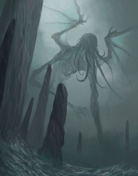 Eldritch Horror Oc, Art Sinistre, Lovecraft Monsters, Lovecraft Art, Cthulhu Art, Dark Things, Lovecraftian Horror, Eldritch Horror, Hp Lovecraft