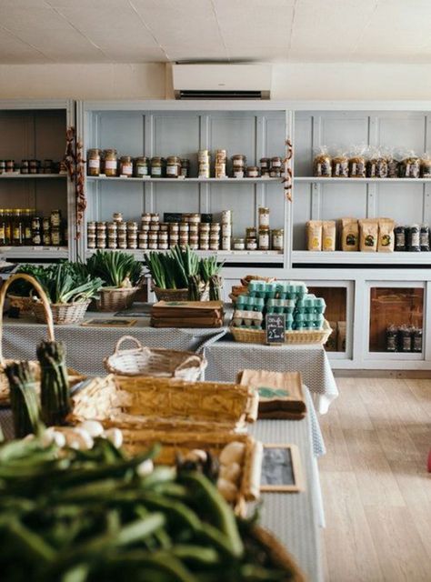 Boutique Grocery Store, French Grocery, Heather Bullard, Mini Mart, Grocery Store Design, Farm Store, Fruit Shop, Watchful Eye, Organic Eggs