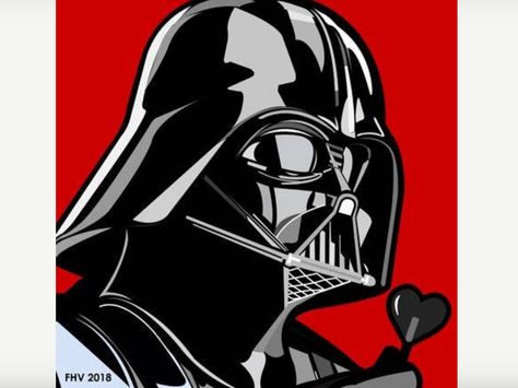 Pop Art Comic Marvel, Star Wars Pop Art, Decoracion Star Wars, Darth Vader Art, Mike Mitchell, Comic Marvel, Anakin Vader, Star Wars Painting, Marvel Star Wars