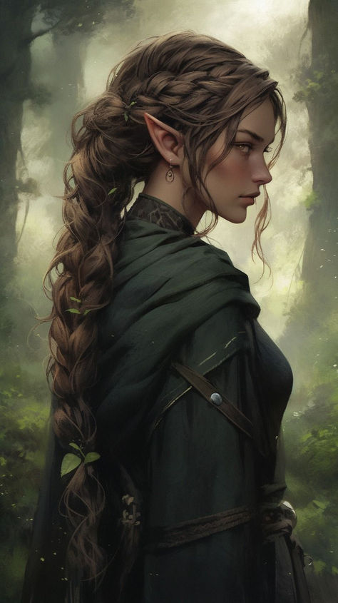 Elf Characters, Elves Fantasy, Female Elf, Elf Art, Female Character Concept, Fantasy Portraits, Dungeons And Dragons Characters, Arte Fantasy, Fantasy Inspiration