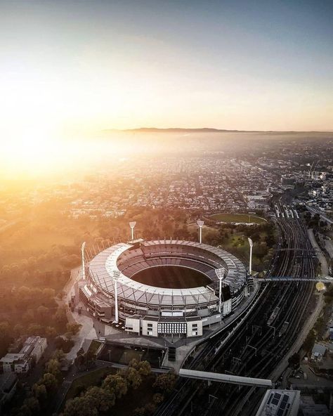 Giants Stadium, Melbourne Cricket Ground, Cricket Stadium, Cricket Ground, Table Ideas, Aerial View, Places Ive Been, Airplane View, Melbourne