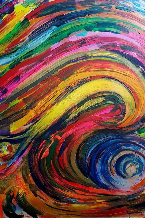 Abstract Art Movement, Celebration Of Colour Art, Non Objective Art, Space And Nature, Organic Artwork, Colourful Abstract Art, Movement Art, Close Up Art, Independent Study