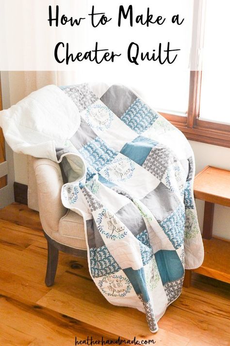 Patchwork, Quilting Basics For Beginners, Memory Quilt Patterns, Cheater Quilt Fabric, Free Quilt Tutorials, Fleece Quilt, Homemade Stuff, Nancy Zieman, Basic Quilt