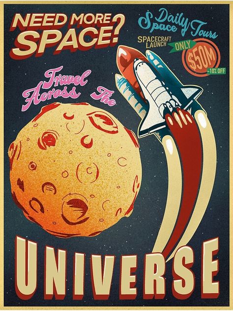 Croquis, Vintage Robot Art, Vintage Space Poster, Space Travel Posters, Grunge Posters, Vintage Nasa, Etiquette Vintage, Campaign Posters, Space Wall Art