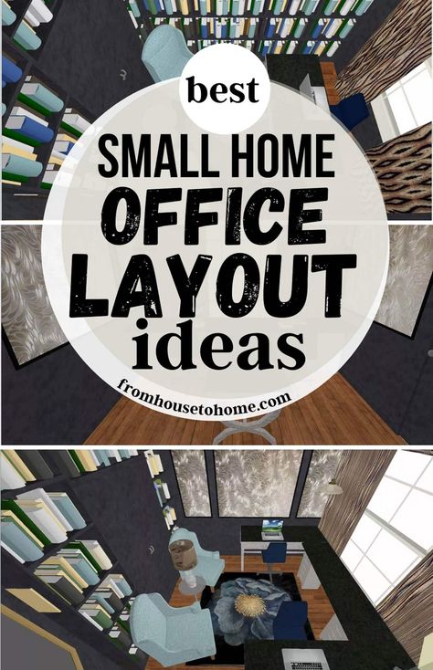 8 Small Home Office Layout Ideas (In A 10' x 10' Room) Organisation, Home Office Layout Ideas, Small Office Layout, Small Home Office Layout, Home Design Programs, Office Layout Ideas, Desk Arrangements, Office For Two, Home Office Layouts