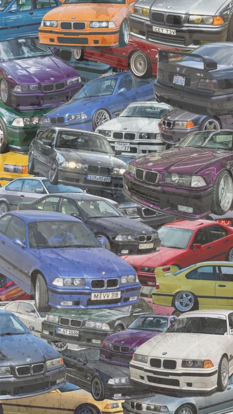 #shuffle #wallpaper #cars #fyp #bmw #bmwe36 Shuffle Wallpaper, Serie Bmw, Wallpaper Cars, Dream Cars Bmw, Bmw E34, Classic Japanese Cars, Car Artwork, Dream Living, Bmw Cars