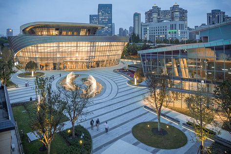 Theatre Architecture, Stanford University Campus, Futuristic School, Curve Building, Boarding School Aesthetic, Le Rosey, School Building Design, Theater Architecture, Central Plaza