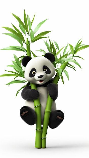 Pandas, Panda Cartoon Drawing, Panda With Bamboo, Panda 3d, Panda Bamboo, Panda Drawing, Cartoon Panda, Logo Psd, Bamboo Tree