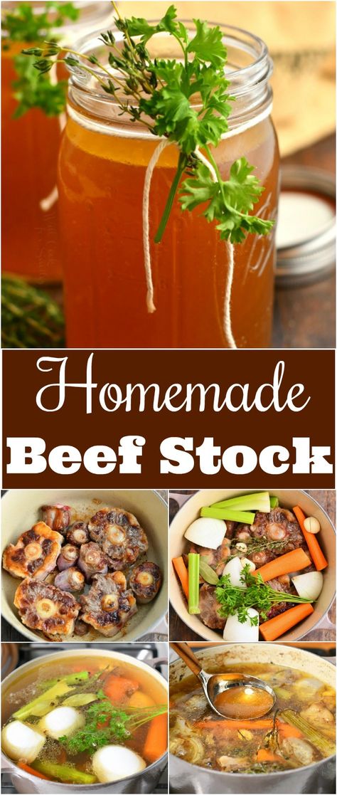 Carrots Soup, Homemade Beef Stock, Marrow Soup, Beef Stock Recipes, Beef Soup Bones, Homemade Beef Broth, Celery And Carrots, Bone Broth Soup, Soup Stock