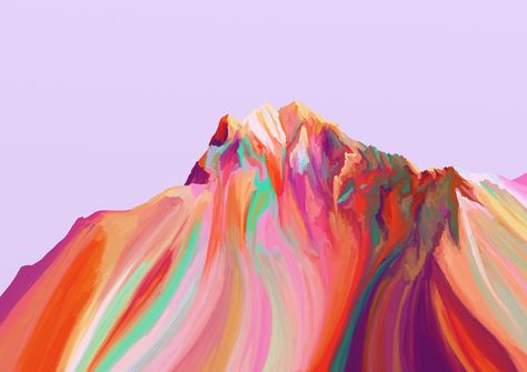 Native Fashion, Paradise Falls, Colorful Pop Art, Inspo Art, Artistic Ideas, Mountain Images, Colorful Art Prints, Colorful Mountains, State Of Colorado