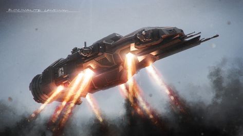 ArtStation - The Expanse - Roci Design, Ryan Dening The Expanse Ships, Aerospace Design, Space Ships Concept, Space Ship Concept Art, Space Engineers, Ship Of The Line, Starship Concept, Starship Design, Sci Fi Ships