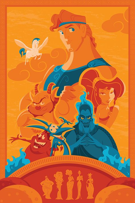 Hercules Wallpaper, Turandot Opera, Hercules Movie, Hercules 1997, Vintage Disney Posters, Hercules Disney, Disney Poster, Foto Disney, Animation Disney