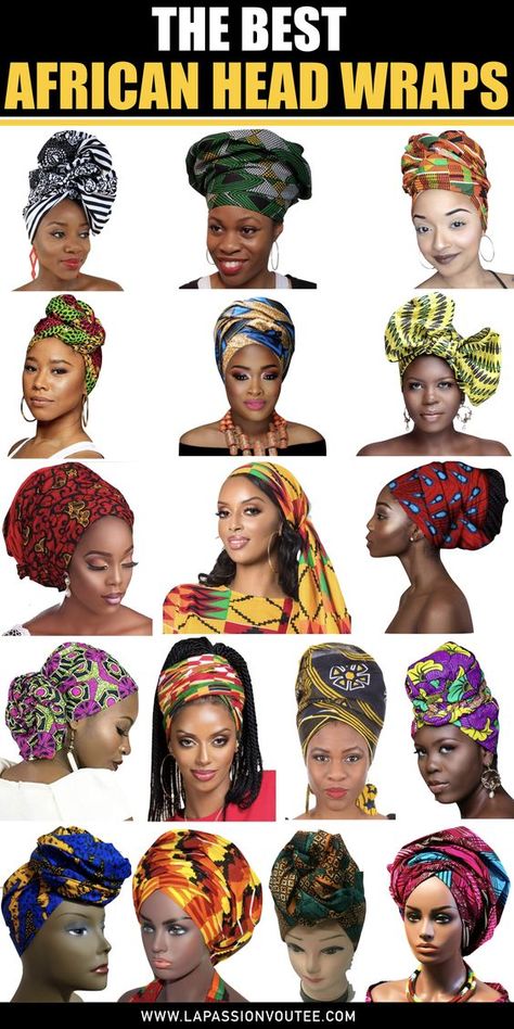 African Women Head Wraps, African Dress With Head Wrap, Headwrapping Styles, African Gele Head Wraps, Black Head Wrap Styles, Ankara Scarf Styles, African Head Wrap Styles, African Scarf Head Wraps, African Hats For Women