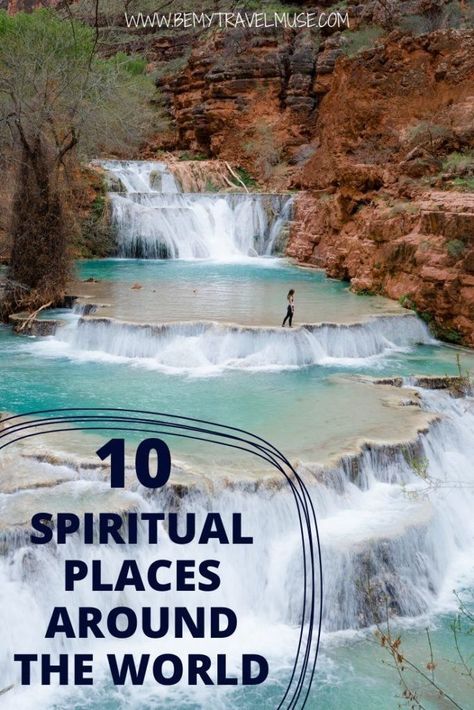 Are you a spiritual traveler planning your next trip? Here are 10 spiritual places around the world that are more than just hippie towns. If you're looking for a getaway that will rejuvenate your mind and body, this list is a great place to start. Ubud, Yoga Retreat, Spiritual Places, What Is Energy, Water Temple, Boho Travel, Wellness Travel, Spiritual Experience, Sacred Places