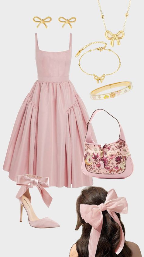 Cute Outfits Summer Aesthetic, Pink Cute Dress, Summer Aesthetic Pink, Cute Outfits Pink, Moon Outfit, Cute Outfits Summer, Outfits Summer Aesthetic, Fashion Tiktok, Elegantes Outfit