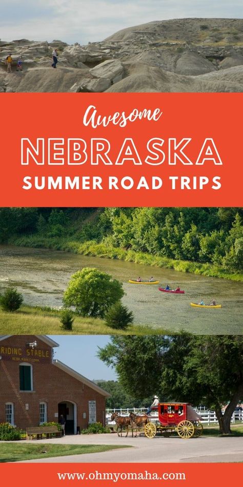 Nebraska Travel, Travel Nebraska, Summer Road Trips, South Dakota Road Trip, Midwest Road Trip, Nebraska City, Car Trip, Road Trip Places, Nebraska State