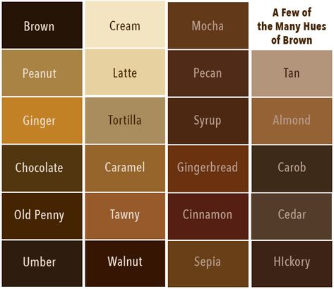 Deep Autumn Color Palette, Brown Color Schemes, Color Mixing Chart, Three Primary Colors, The Graphics Fairy, Color Combinations For Clothes, Brown Color Palette, Dull Colors, Chestnut Color
