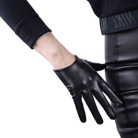 Gloves Aesthetic, 1950s Vintage Fashion, Black Cosplay, Short Gloves, Tech Gloves, Fashion Gloves, Gloves Fashion, Womens Black Shorts, Cold Weather Gloves