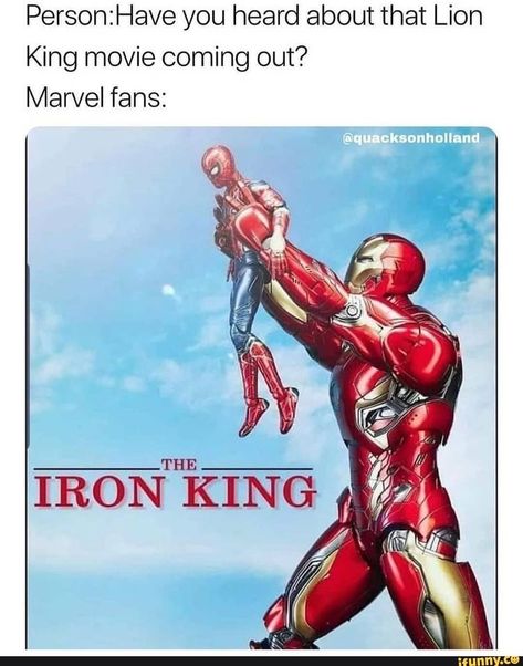 Flynn Rider, Ironman Drawing, The Iron King, Lion King Movie, King Lion, Funny Disney Memes, Funny Marvel Memes, Marvel Movie, Marvel Avengers Funny