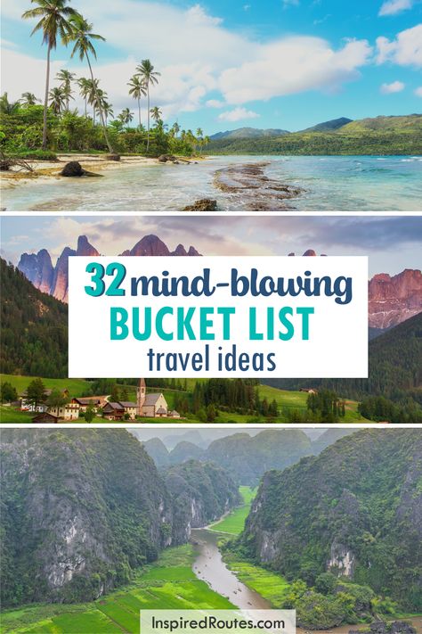 You'll love these adventure destinations! This list of bucket list destinations includes activities all over the globe, and truly are once-in-a-lifetime experiences. | Bucket List Travel | Adventure Travel | Bucket List Destinations | International Travel Bucket List Travel, Bucket List Vacation Ideas, Bucket List Ideas Travel, Bucket List Travel Destinations, Bungee Jump, Napali Coast, Bucket List Vacations, Bucket List Ideas, Desert Travel
