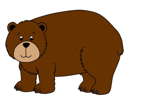 Brown Bear Cartoon, Brown Bear Illustration, Brown Bear Brown Bear, Brown Pictures, Just Pictures, Toddler Teacher, Bear Paintings, Bear Drawing, Bear Clipart