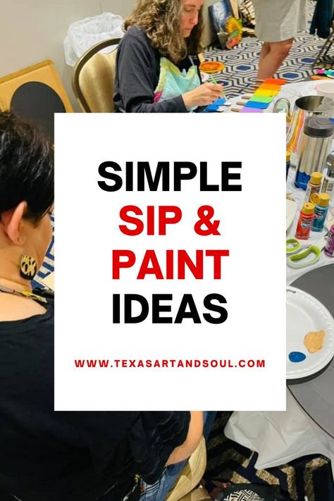 What To Paint At A Paint Party, Paint And Sip Painting Ideas Easy, Paint Night For Seniors, At Home Paint And Sip Party Decor, Paint And Sip Theme Ideas, Date Night Sip And Paint Ideas, Ideas For Sip And Paint Party, Paint Night Themes, Paint And Sip Themes