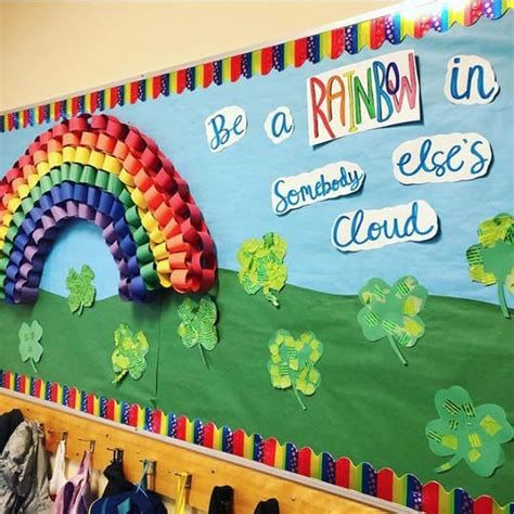 Classroom Rainbow Theme | Terrific+Papers%26trade%3B%2C Rainbow Themed Classroom, Rainbow Theme Classroom, Classroom Theme Ideas, Cute Classroom, Summer Bulletin Boards, Rainbow Classroom, Kindergarten Classroom Decor, Ideas For Teachers, Preschool Bulletin