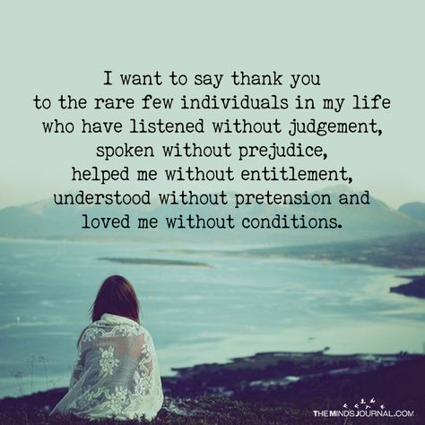 I Want To Say Thank You To The Rare Few Individuals In My Life - https://themindsjournal.com/want-say-thank-rare-individuals-life/ Gratitude Quotes, Swing Tattoo, What I Like About You, Minds Journal, Real Friendship, Thank You Quotes, Real Friendship Quotes, Life Quotes Love, After Life