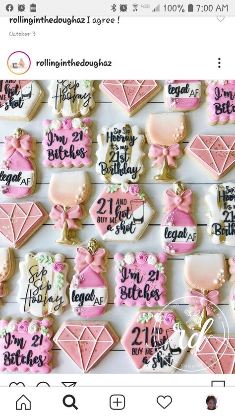 21st Cookie Ideas, 21 Cookies Decorated, 21st Cookies Decorated, 21 St Birthday Cookies, 21st Birthday Decorated Cookies, 21 Birthday Cookies Decorated, 21st Birthday Cookies Decorated, 21st Birthday Cookies For Girl, 21st Bday Cookies