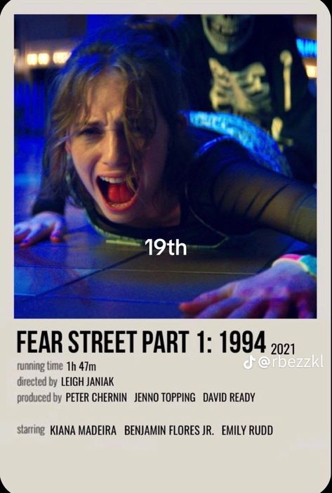 Fear Street Poster, Fear Street Part One, Aesthetic Art Wall, Posters Diy, Cinema Decor, Street Poster, Indie Movie Posters, Gift Aesthetic, Movie Card