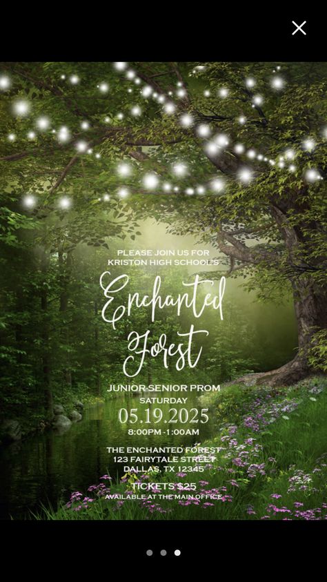 Natal, Enchanted Forest Wedding Invitations, Enchanted Forest Quinceanera, Enchanted Forest Prom, Magical Scenery, Enchanted Forest Decorations, Forest Invitation, Fairytale Wedding Invitations, Prom Planning