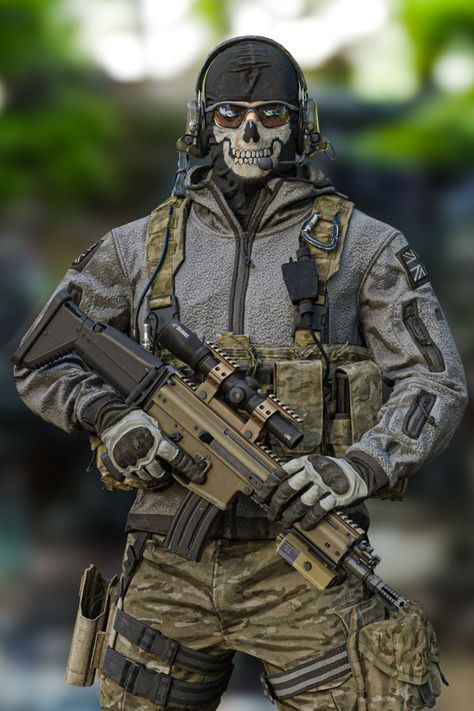 Call of Duty Mobile Ghost Ultra Wallpaper Call Of Duty Aw, Ultra Wallpaper, Black Ops 1, Ghost Soldiers, Call Of Duty World, Military Wallpaper, Military Gear Tactical, Call Off Duty, Military Special Forces