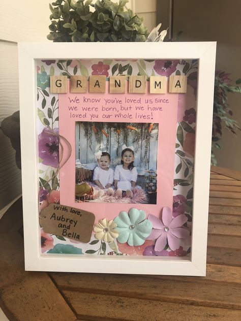 Natal, Homemade Gift Ideas For Grandma, Things To Make For Your Grandma, Mother’s Day Present For Grandma, Mothers Day Gifts Diy For Grandma, Mothersday Gifts Diy Baskets, Diy Gifts For Great Grandma, Grandmother Mothers Day Gift Kids, Mothers Day From Grandkids