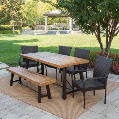 Dining Chairs, The Great Outdoors, 6 Piece Dining Set, Wicker Dining Chairs, Great Outdoors, Dining Set, Table And Chairs, A Table, Bench