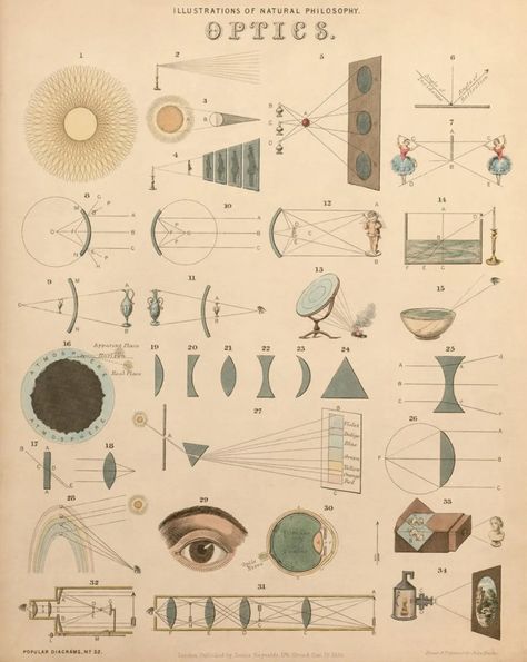 Camera Optics Diagram Print John Emslie Camera Chart Color | Etsy UK Philosophy Illustration, Vintage Physics, Eye Vision, Natural Philosophy, Camera Obscura, Cool Wall Art, Human Eye, Scientific Illustration, Color Spectrum