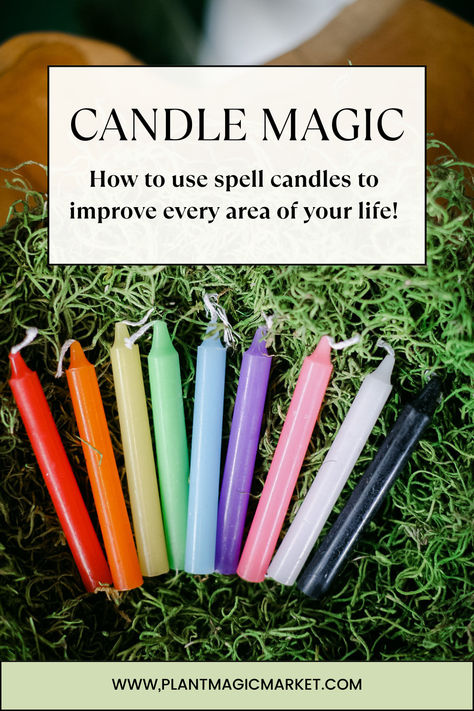 Candle Magic- How to use spell candles and what the colors mean Spell Candle Color Meanings, Color Candle Meaning, How To Do Candle Magic, Candle Dressing Herbs, Birthday Magic Spell, Candle Magic Meaning, Candle Spells For Beginners, Diy Spell Candles, Pink Candle Magic